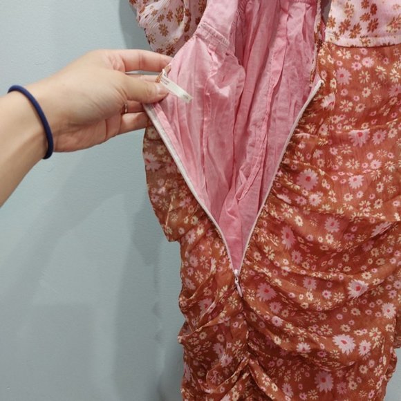 Free People Tessa Dress Primrose Combo Small - Picture 8 of 9